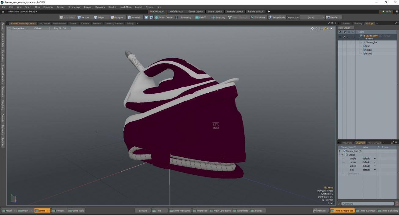 3D model Steam Iron