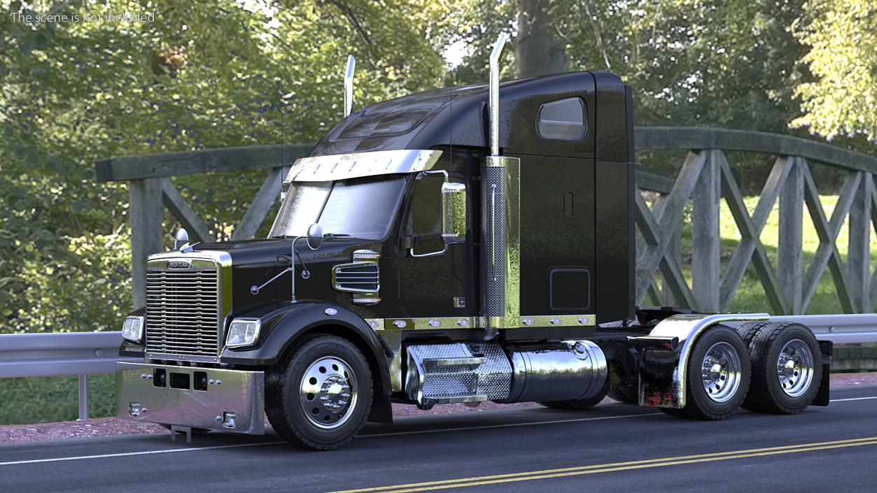 3D Freightliner 122SD model