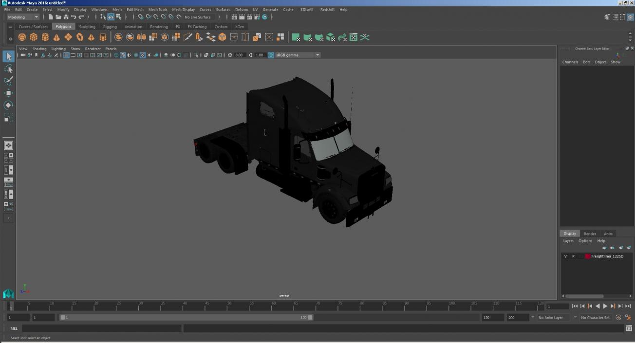 3D Freightliner 122SD model