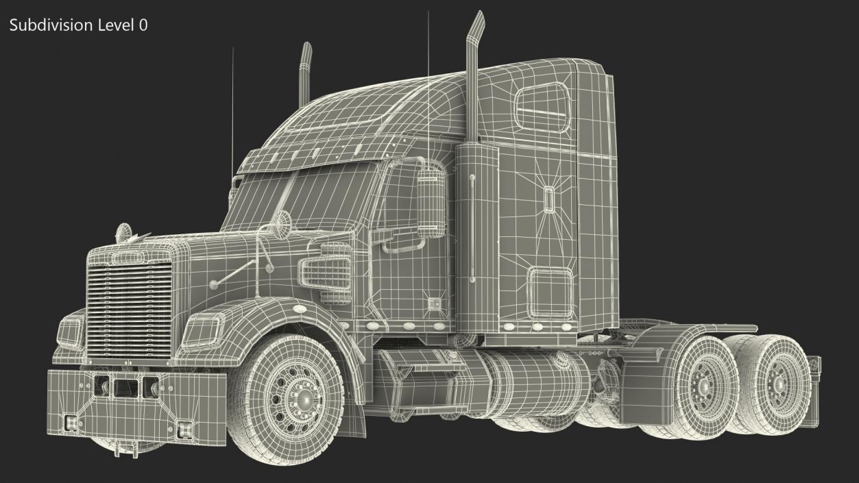 3D Freightliner 122SD model