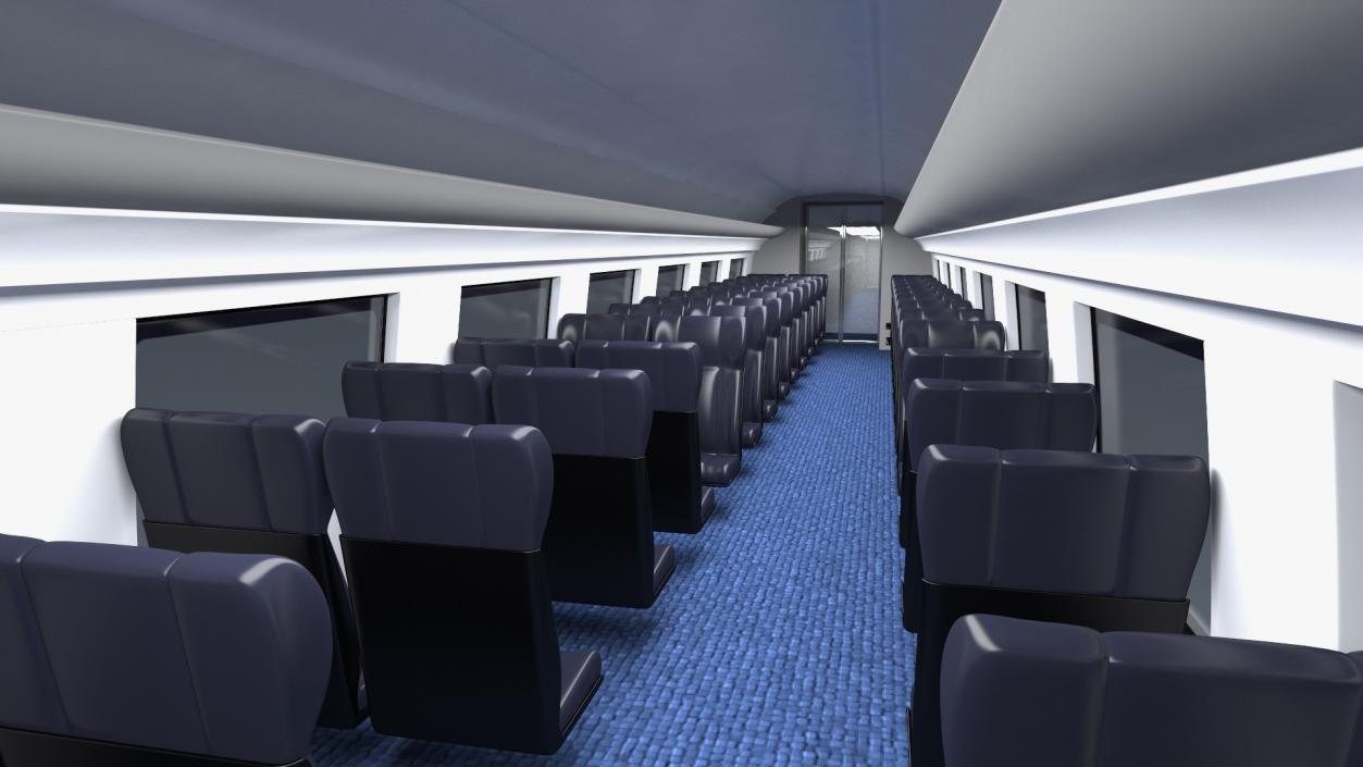 3D model Ice Train Simple Interior