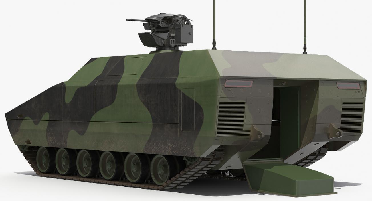 3D NextGen IFV with Remotely Controlled Machine Gun model