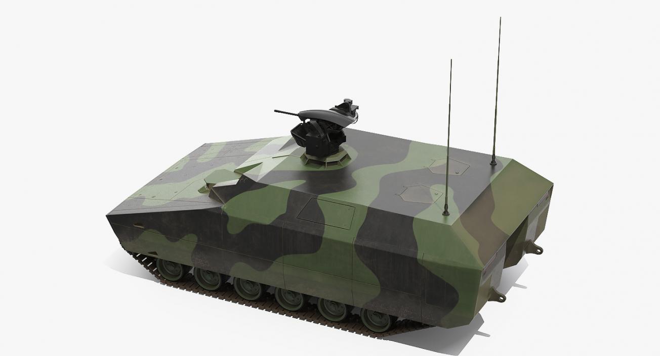 3D NextGen IFV with Remotely Controlled Machine Gun model