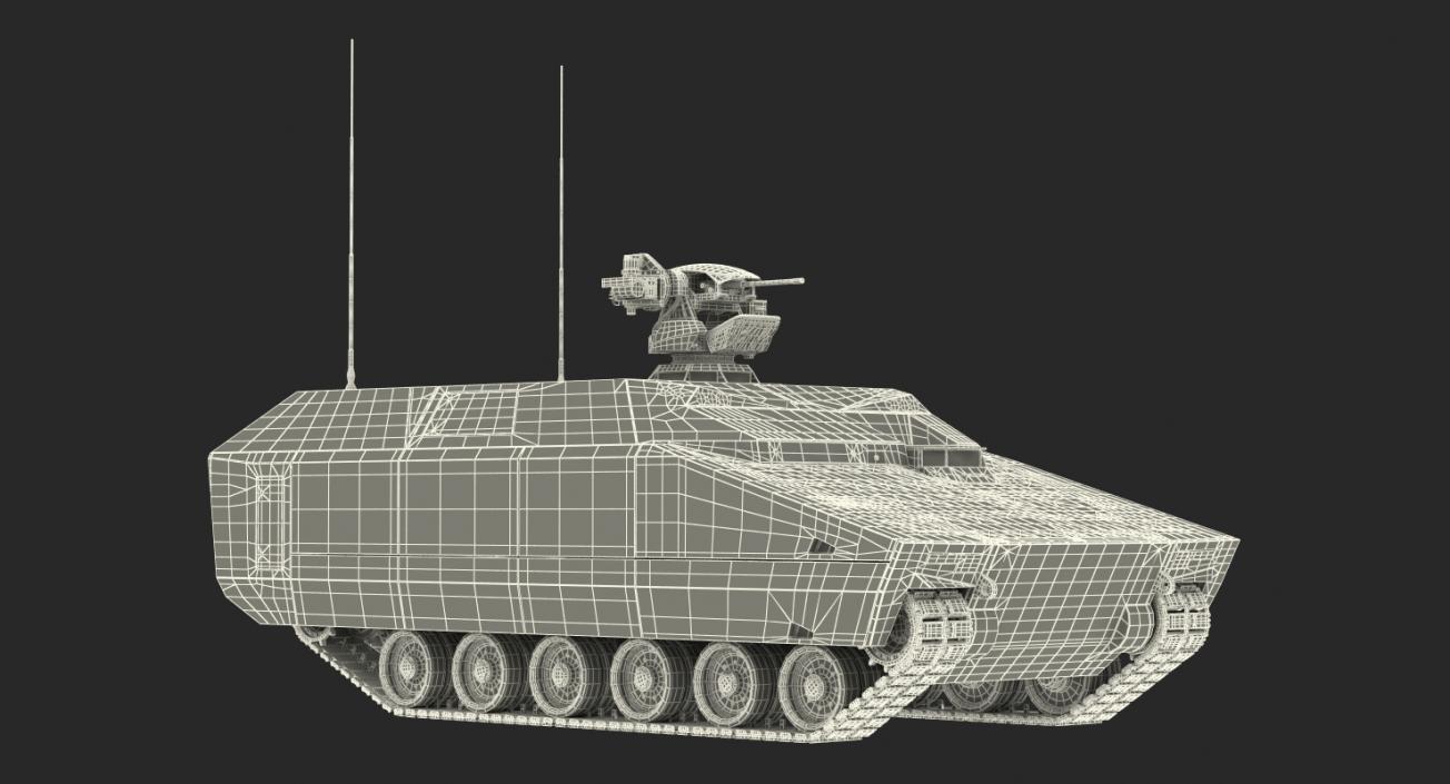 3D NextGen IFV with Remotely Controlled Machine Gun model