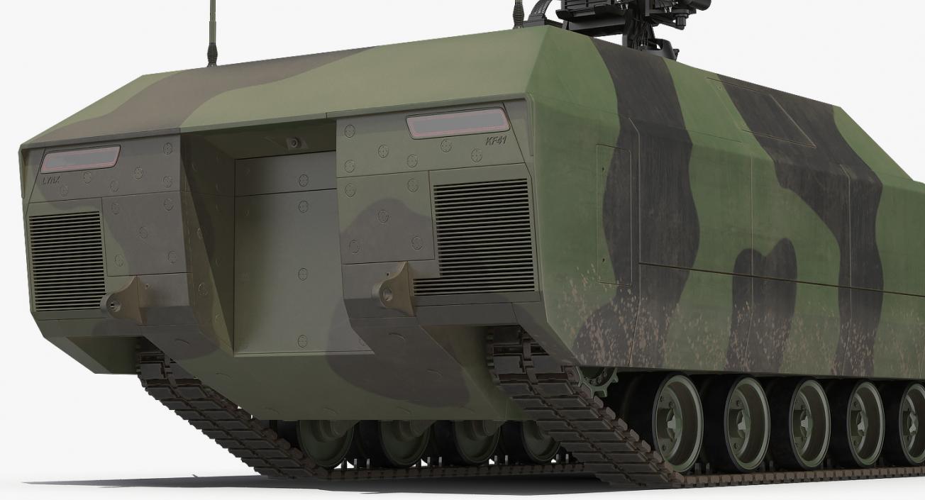 3D NextGen IFV with Remotely Controlled Machine Gun model