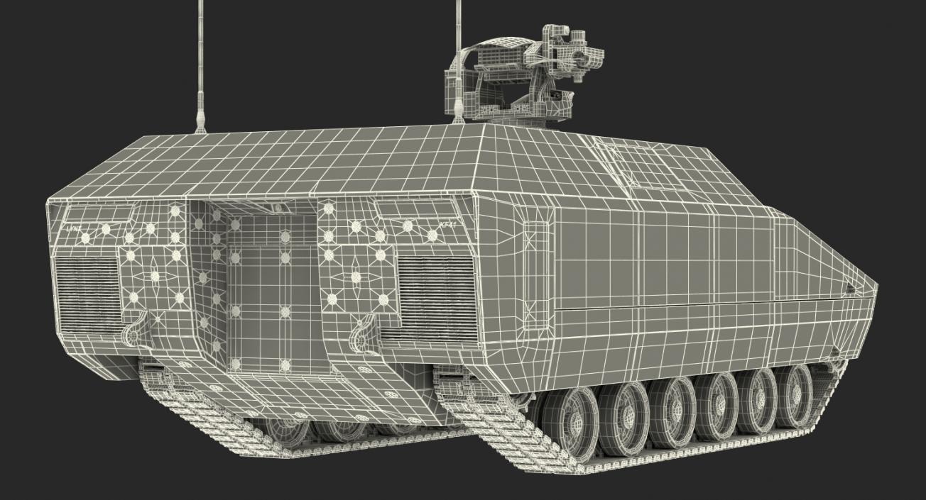 3D NextGen IFV with Remotely Controlled Machine Gun model