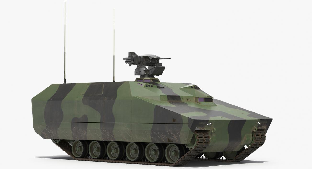 3D NextGen IFV with Remotely Controlled Machine Gun model