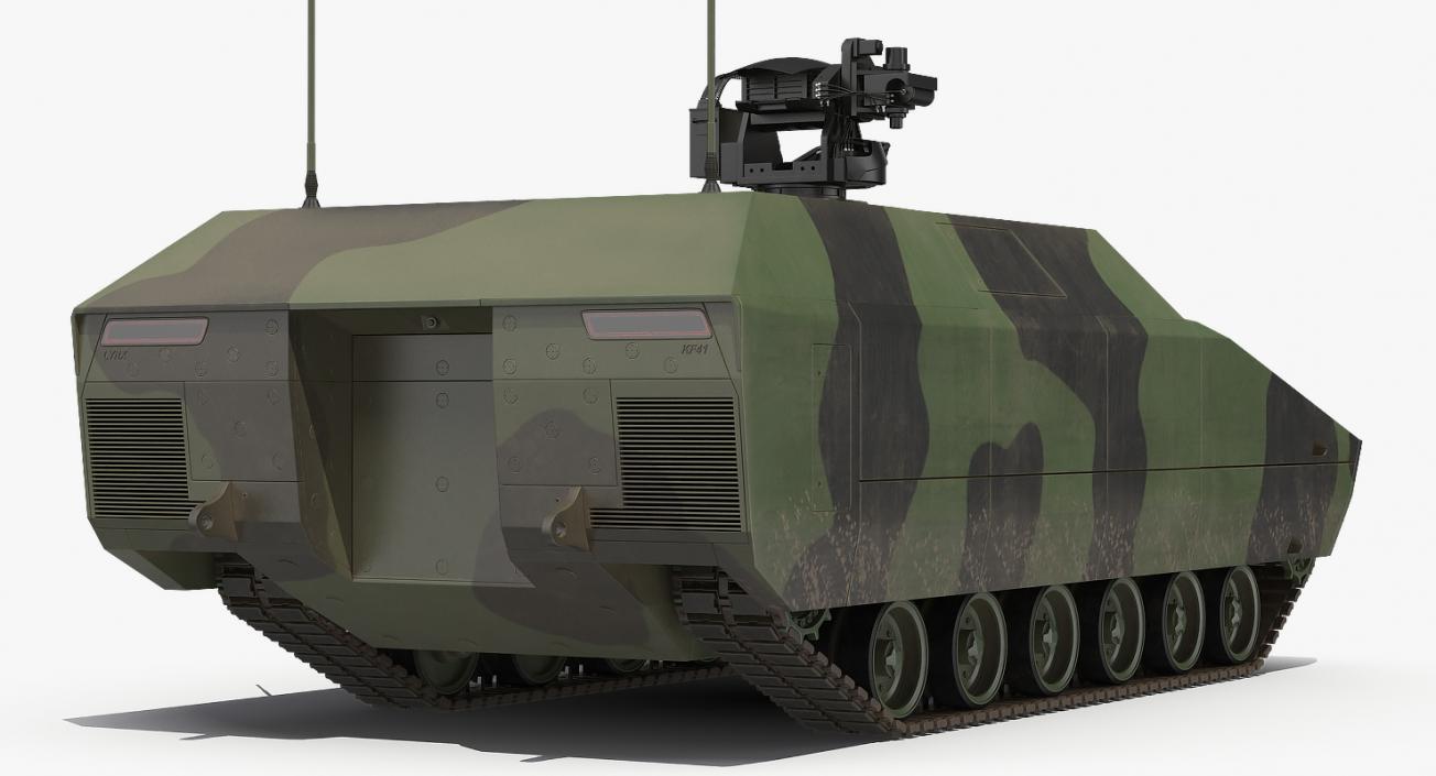 3D NextGen IFV with Remotely Controlled Machine Gun model