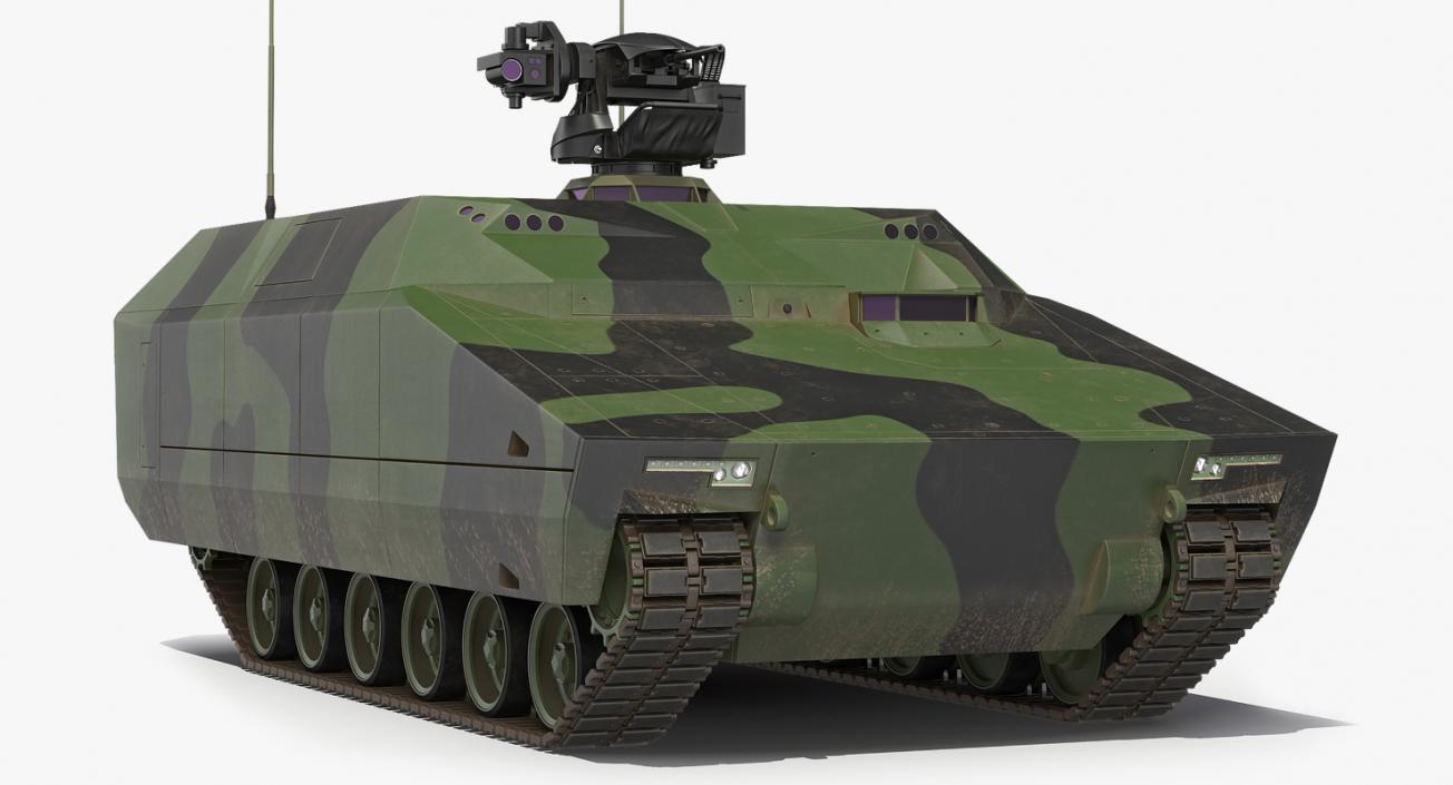 3D NextGen IFV with Remotely Controlled Machine Gun model