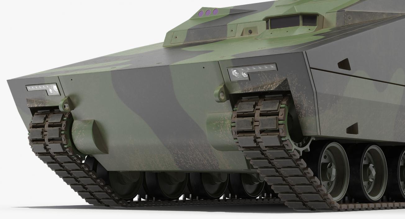 3D NextGen IFV with Remotely Controlled Machine Gun model