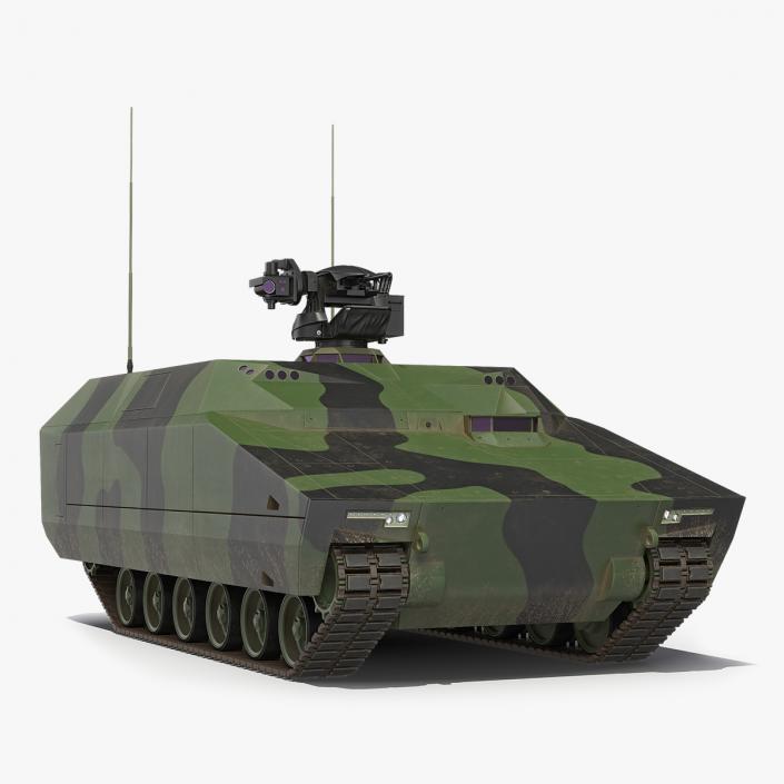 3D NextGen IFV with Remotely Controlled Machine Gun model