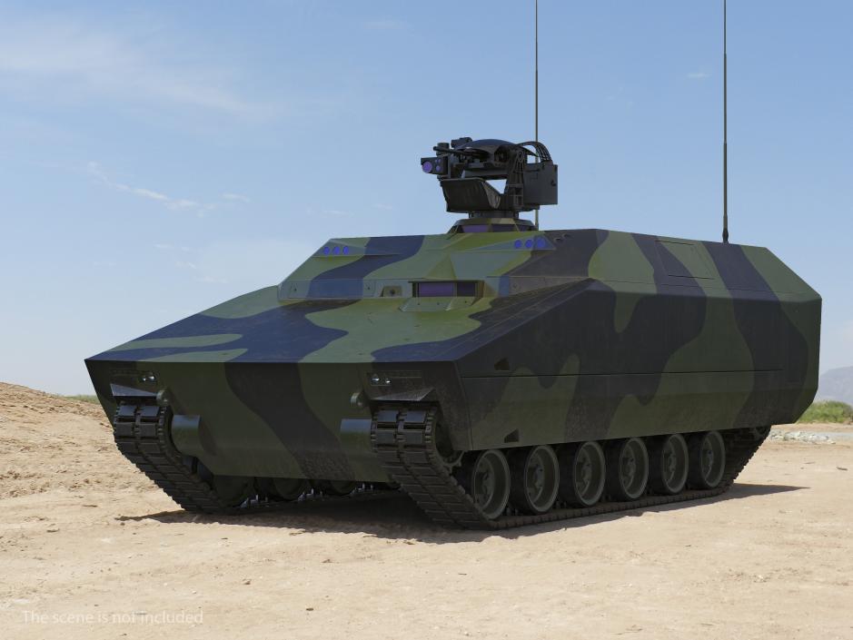 3D NextGen IFV with Remotely Controlled Machine Gun model