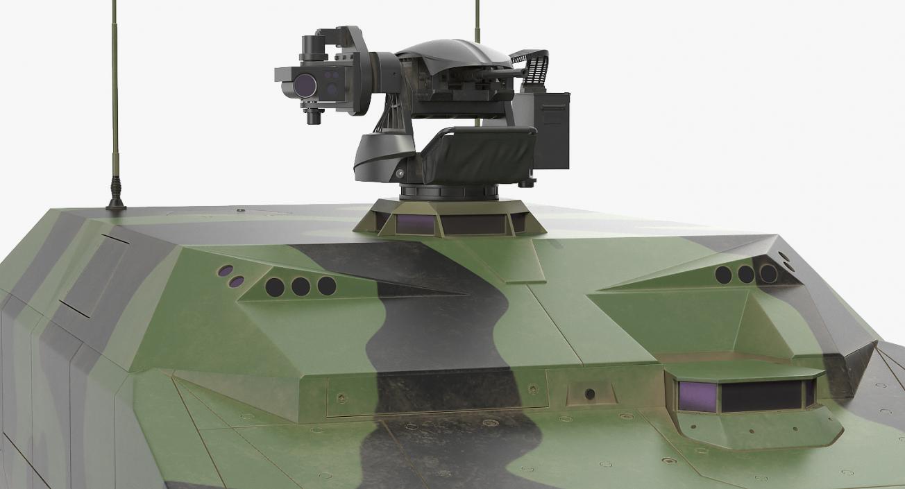 3D NextGen IFV with Remotely Controlled Machine Gun model