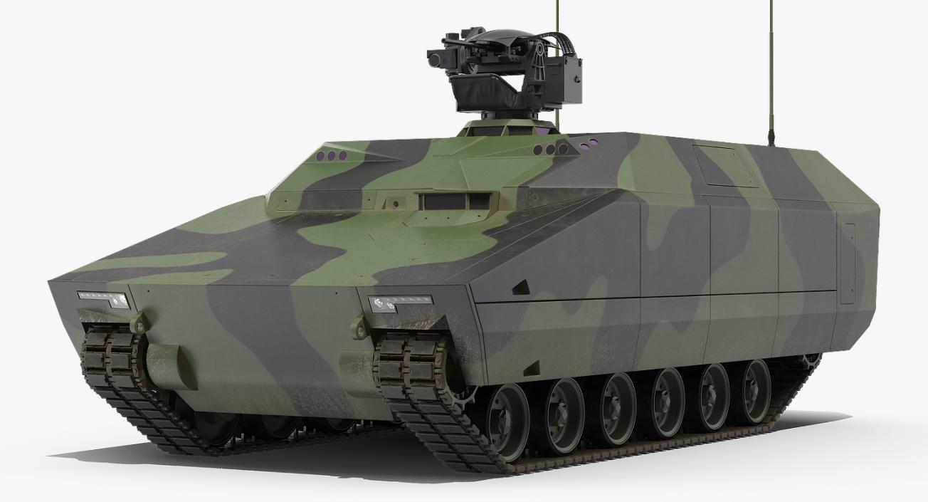 3D NextGen IFV with Remotely Controlled Machine Gun model