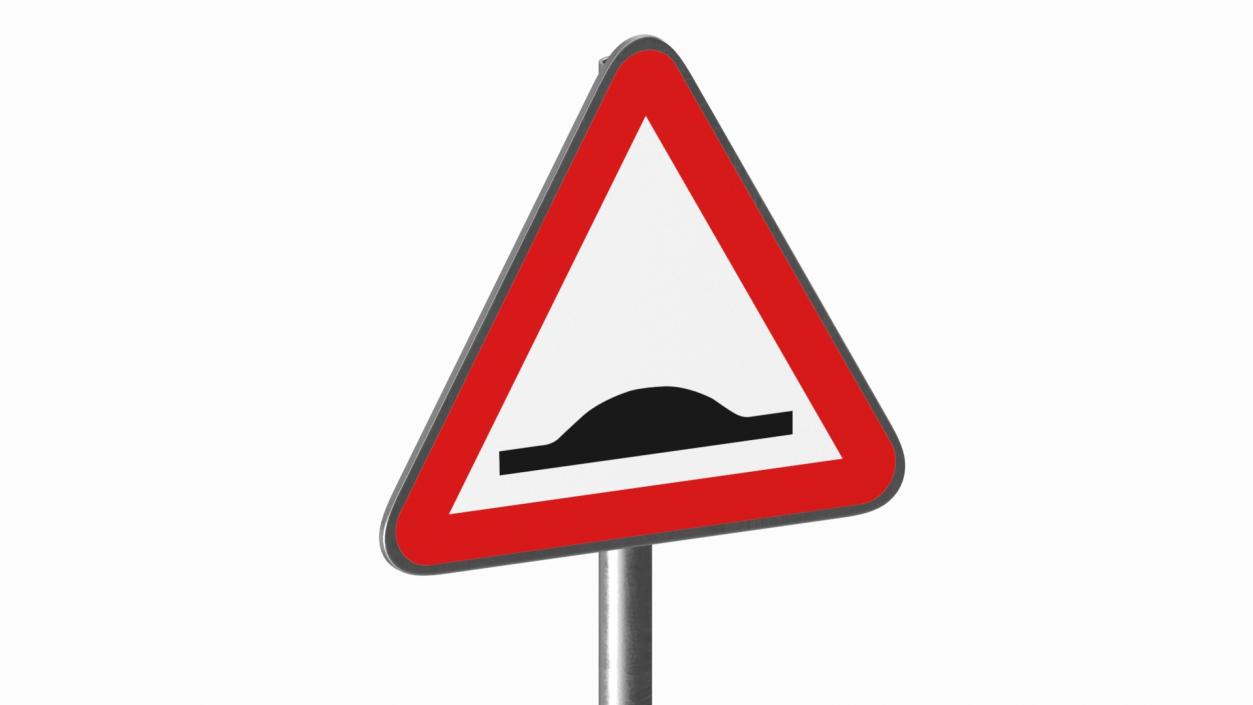 3D Road Sign Hump 2