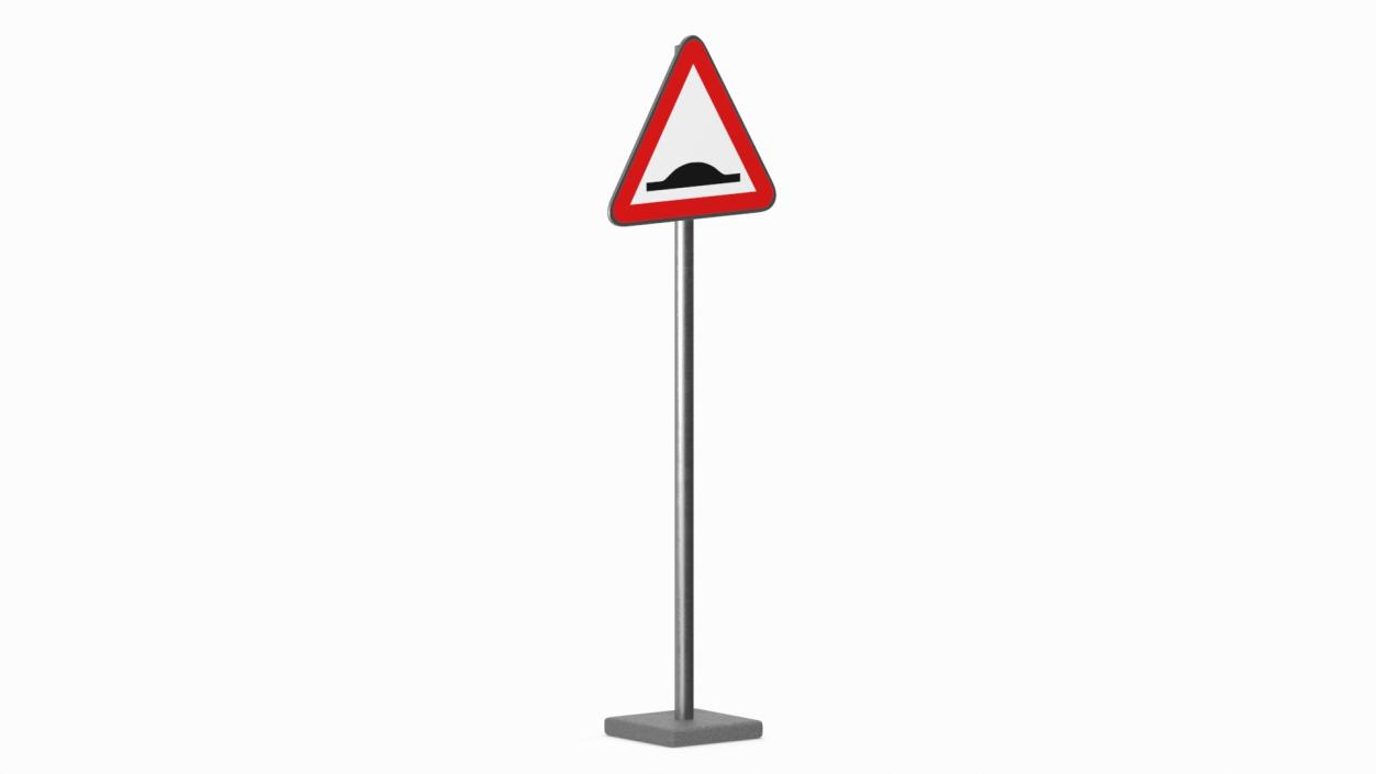 3D Road Sign Hump 2