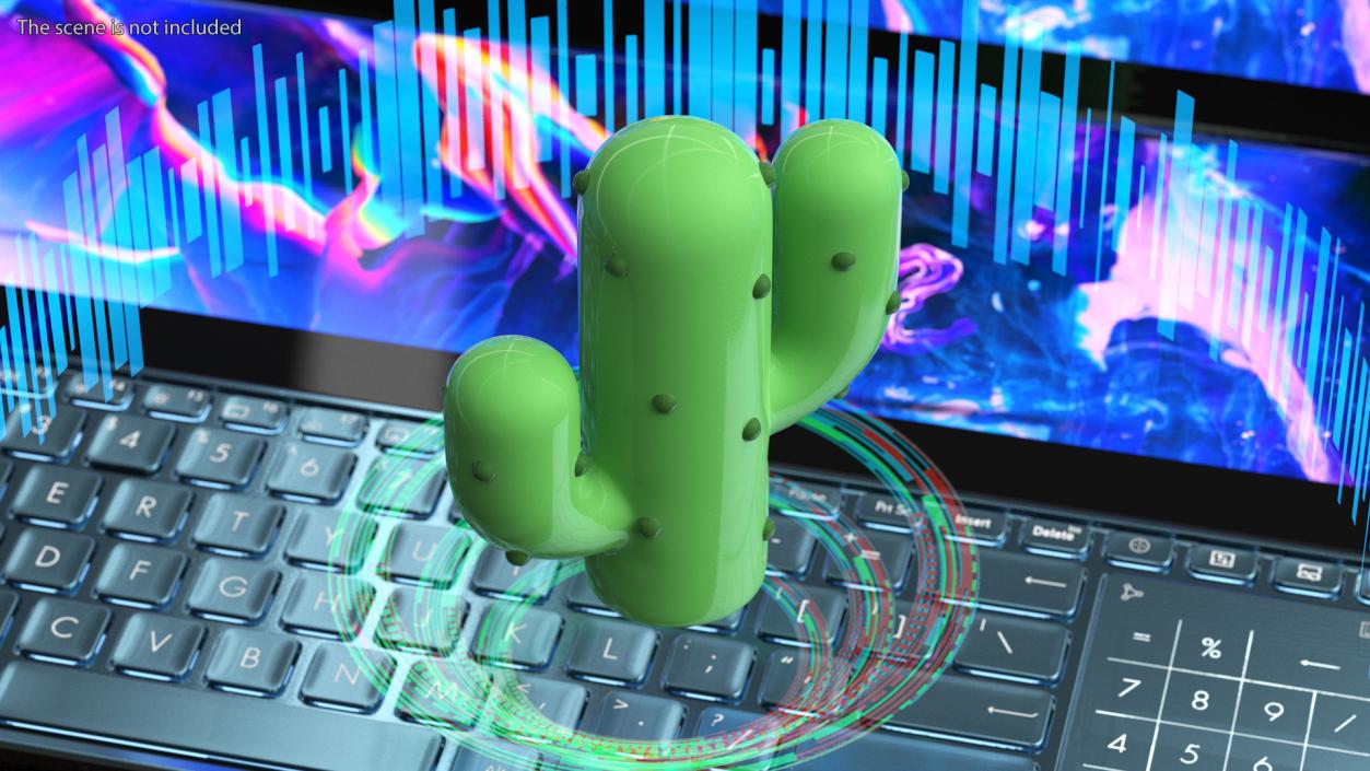 Cactus Emoji 3D