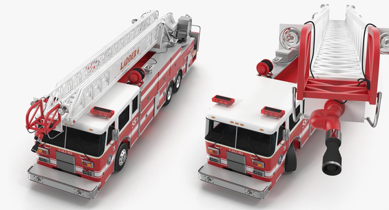 Firefighters and Equipment Collection 3D