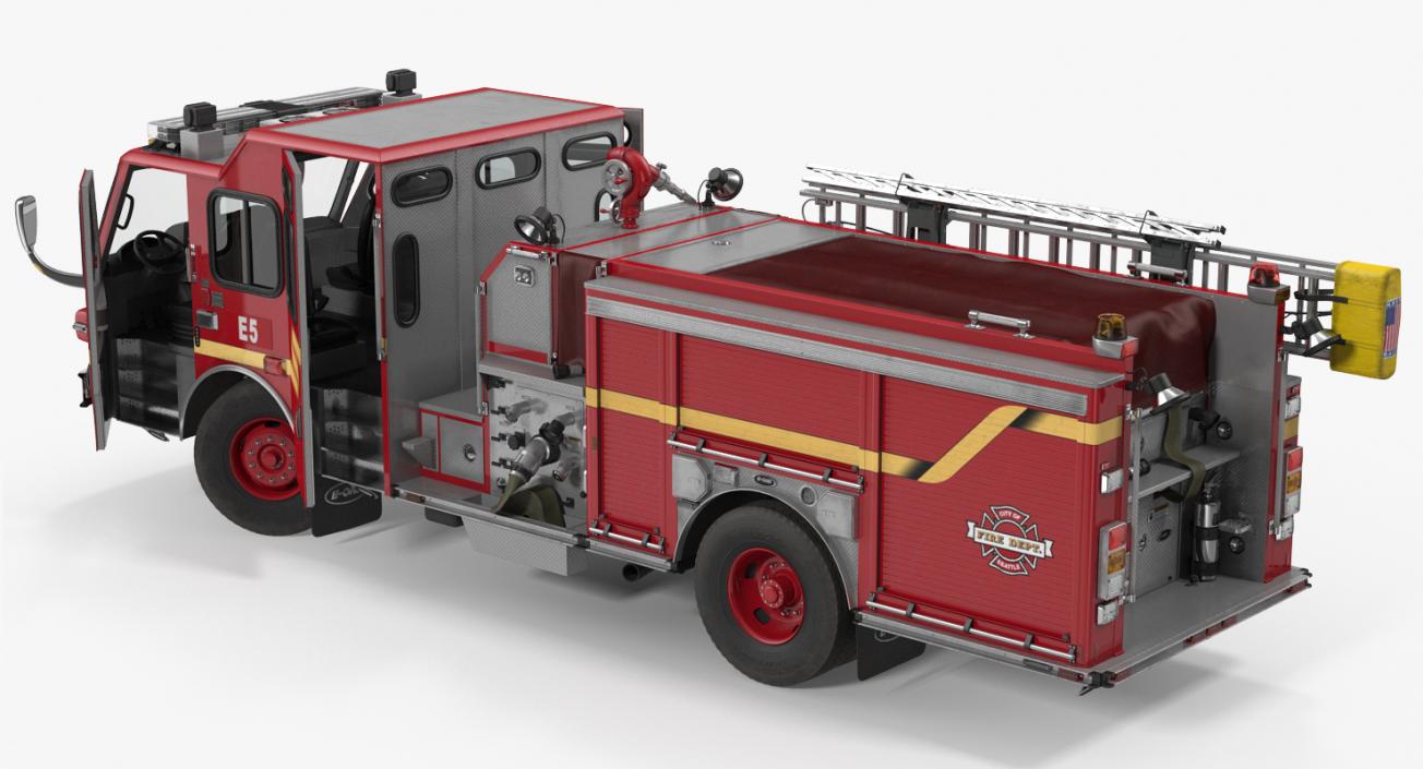 Firefighters and Equipment Collection 3D