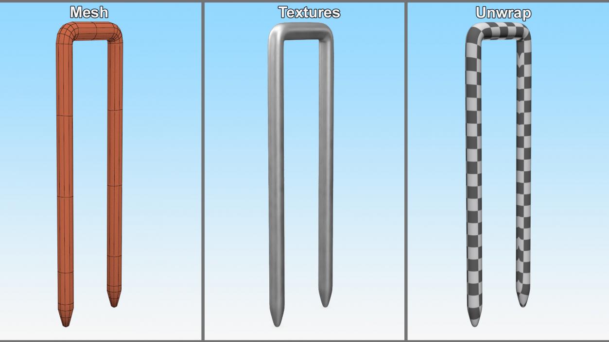 Pneumatic Nail 413J 3D model