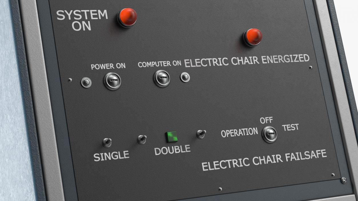 Fred Leuchter Electric Chair Control Panel 3D