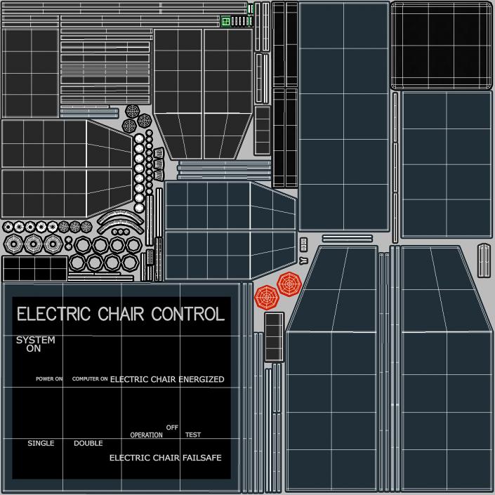 Fred Leuchter Electric Chair Control Panel 3D