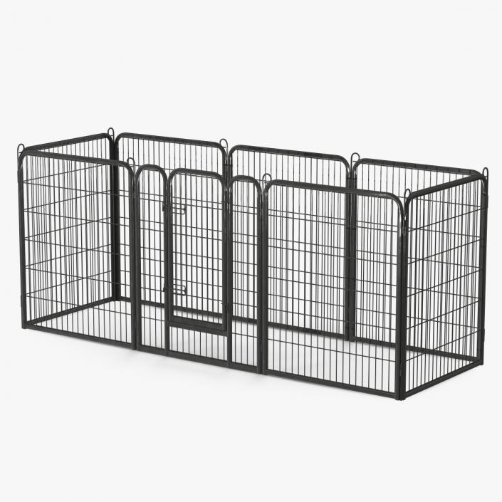 Small Rectangular Playpen for Dogs 3D model