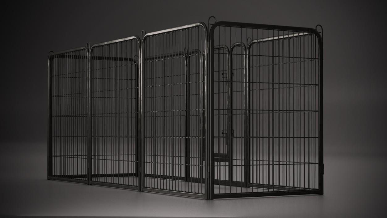 Small Rectangular Playpen for Dogs 3D model