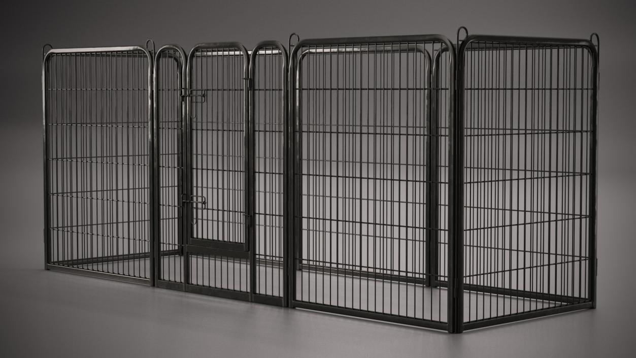 Small Rectangular Playpen for Dogs 3D model