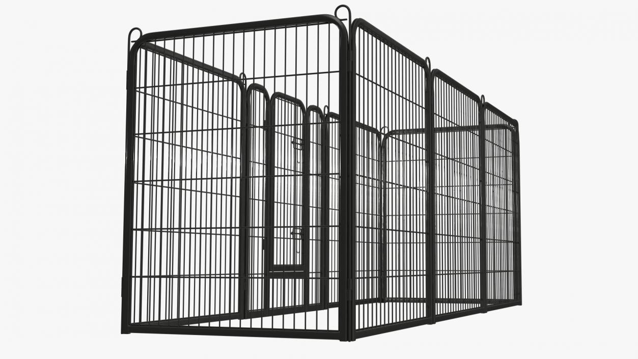 Small Rectangular Playpen for Dogs 3D model