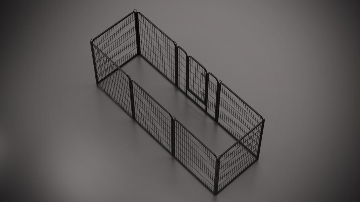 Small Rectangular Playpen for Dogs 3D model