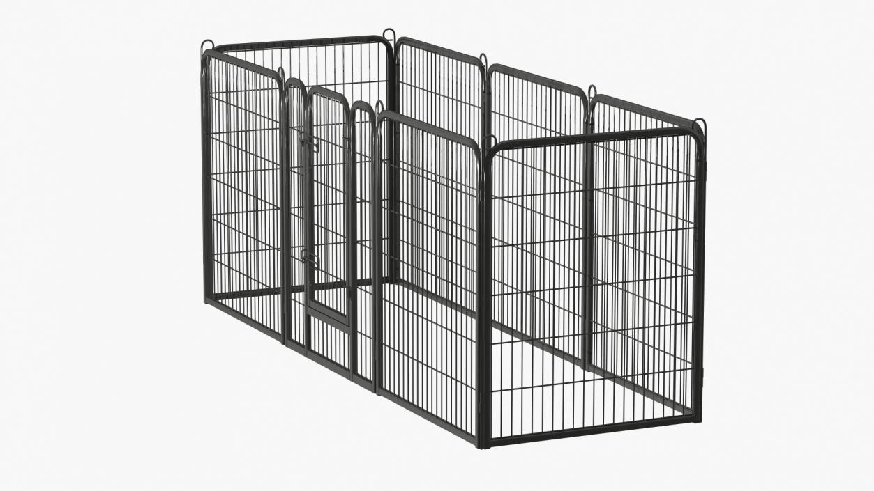 Small Rectangular Playpen for Dogs 3D model