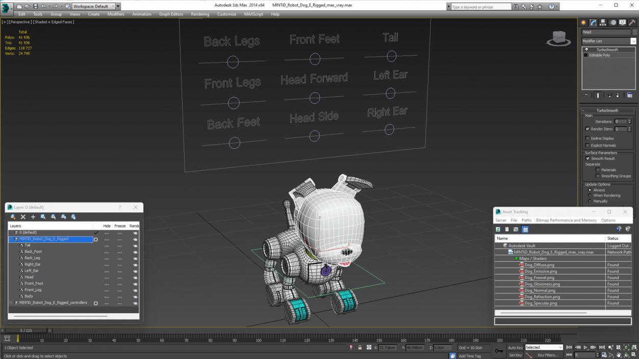 3D model MINTiD Robot Dog E Rigged