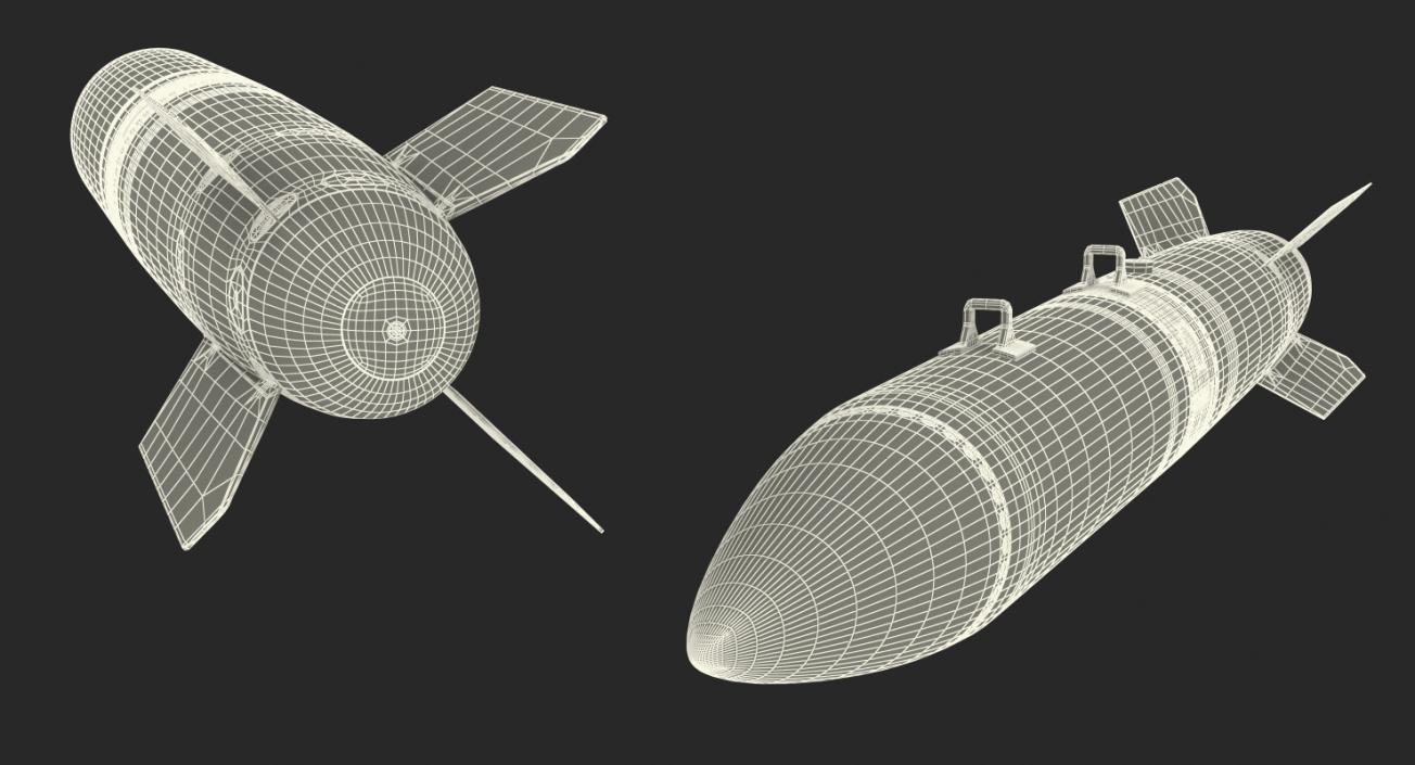 B61-12 Nuclear Bomb 3D model