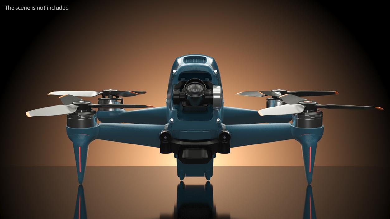 3D High Speed Drone Rigged model