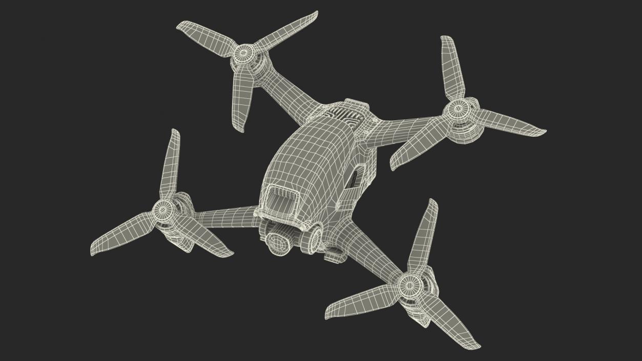 3D High Speed Drone Rigged model