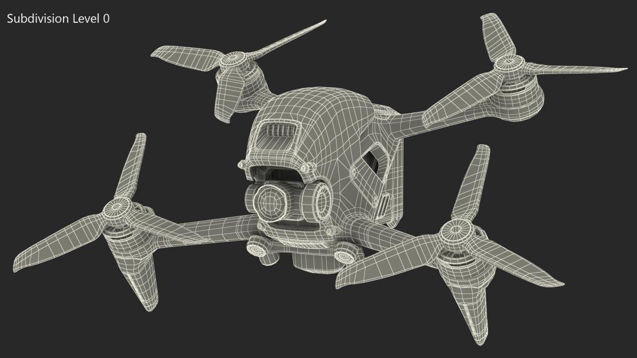 3D High Speed Drone Rigged model