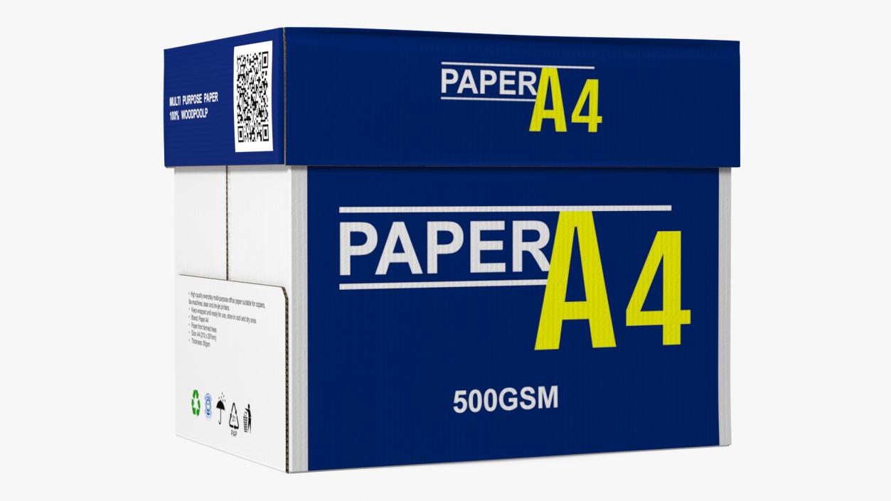 A4 Multipurpose Paper Box 80 Gsm 3D