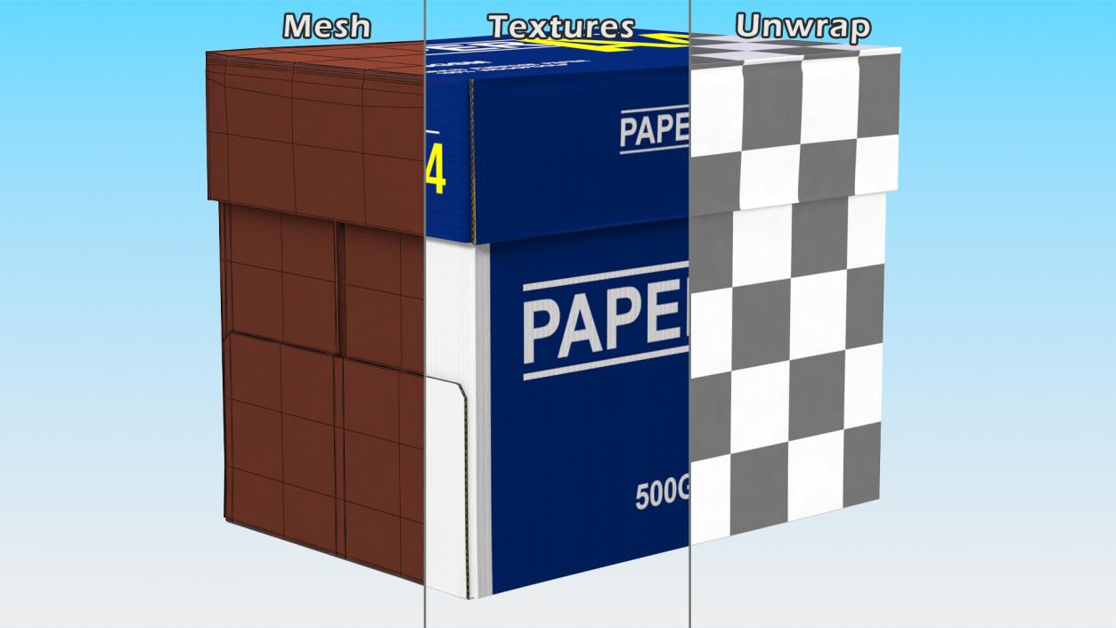 A4 Multipurpose Paper Box 80 Gsm 3D