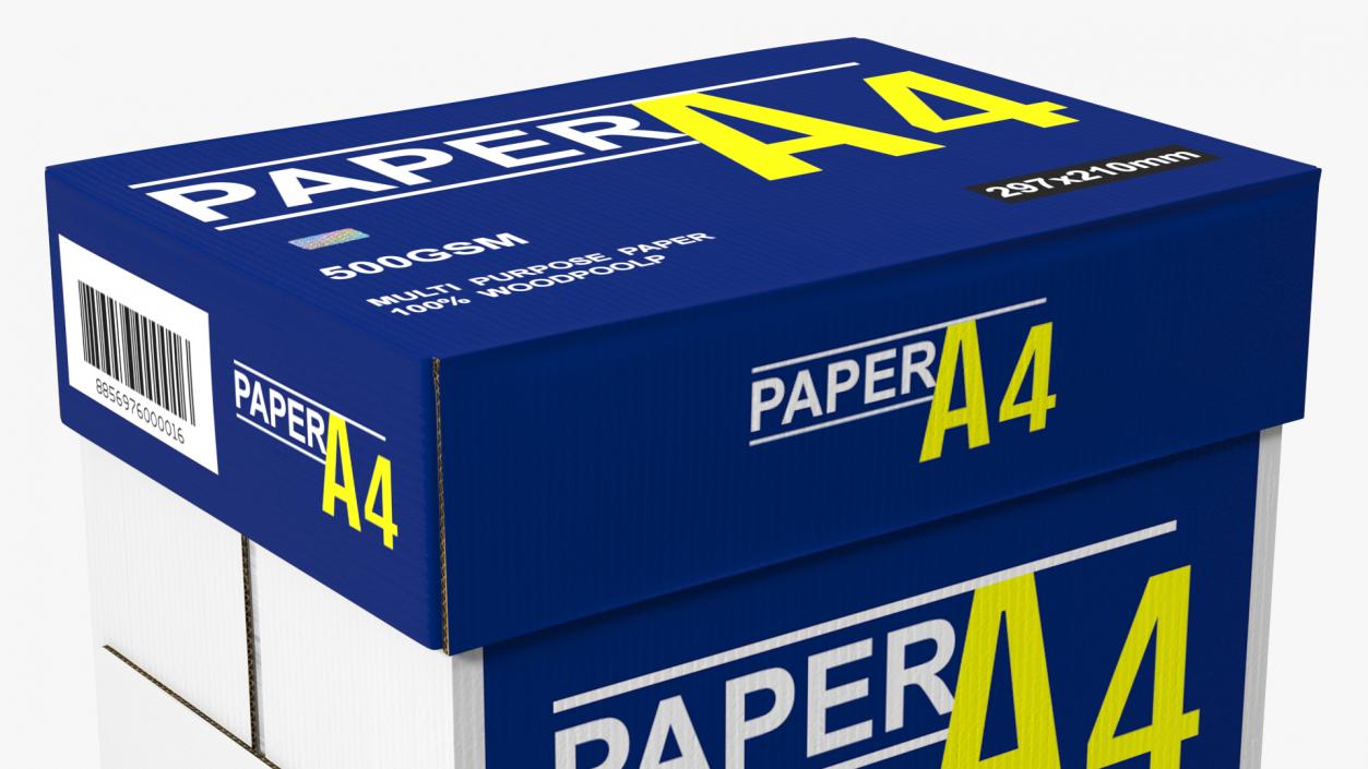 A4 Multipurpose Paper Box 80 Gsm 3D