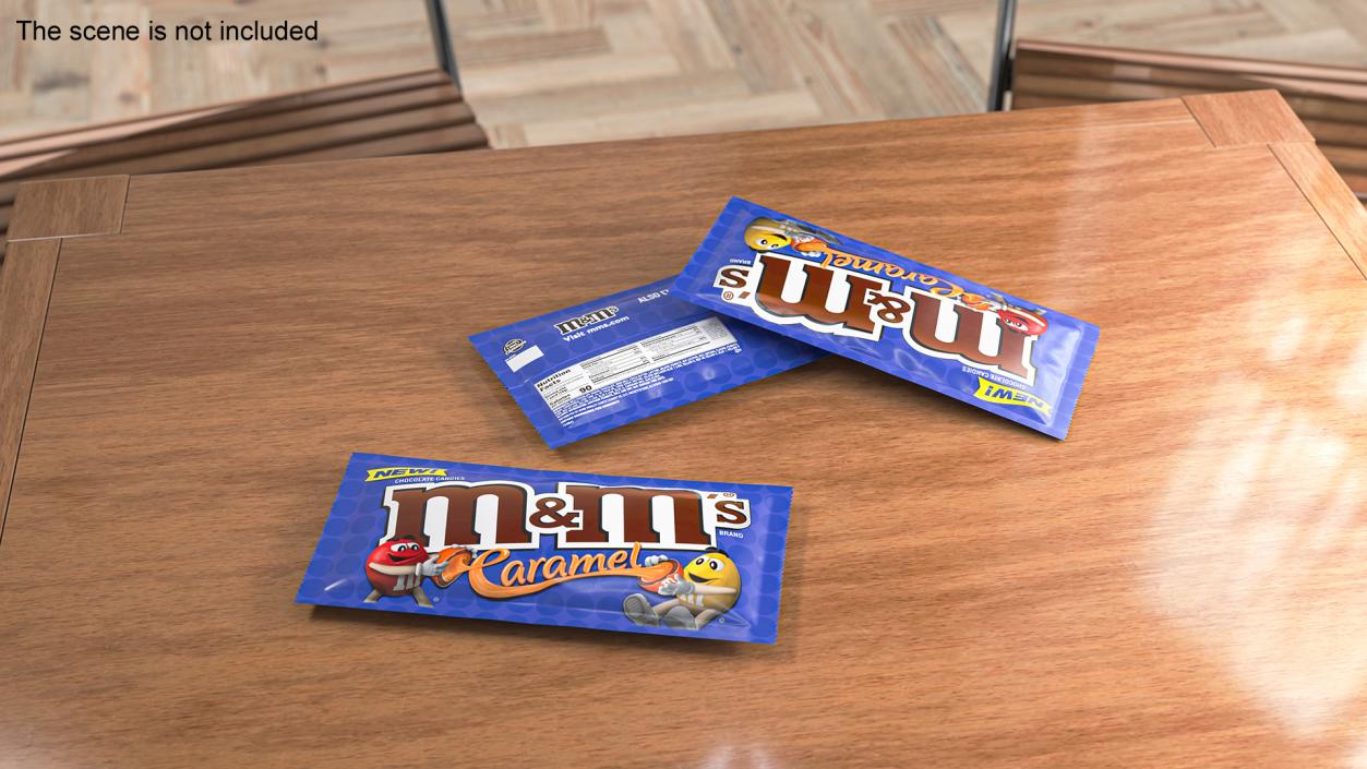 3D model Caramel M and Ms Candy Package