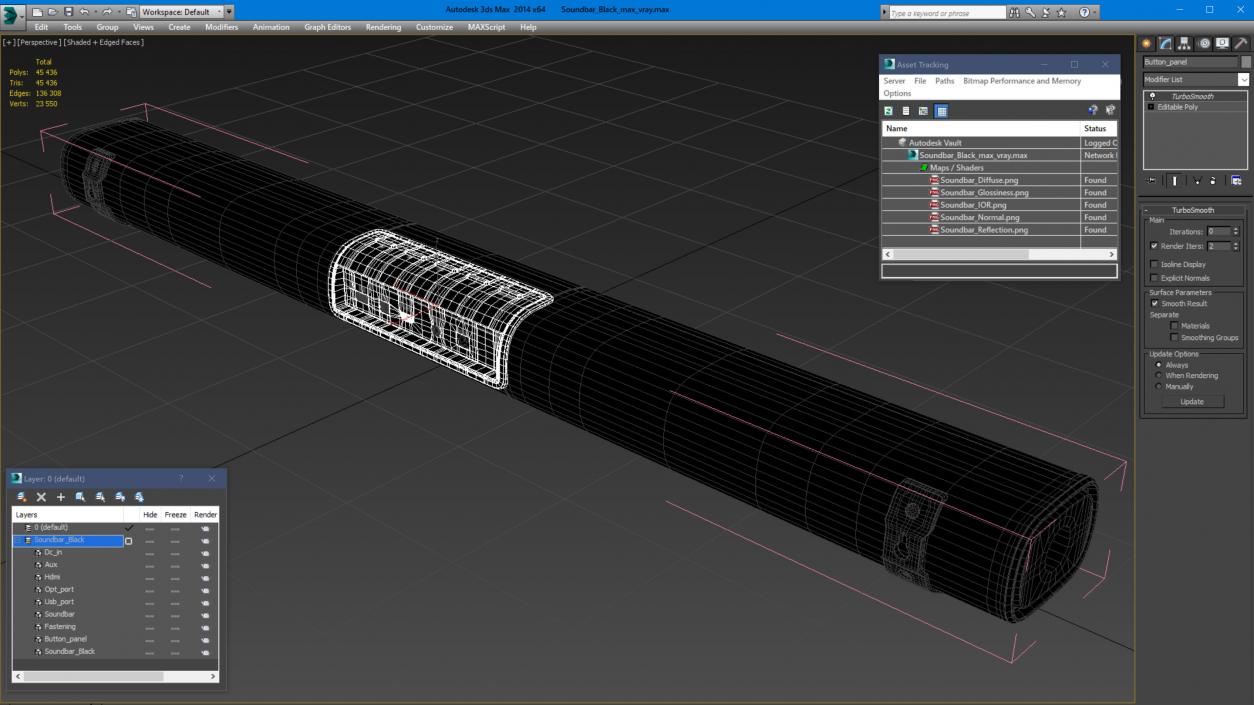 Soundbar Black 3D model