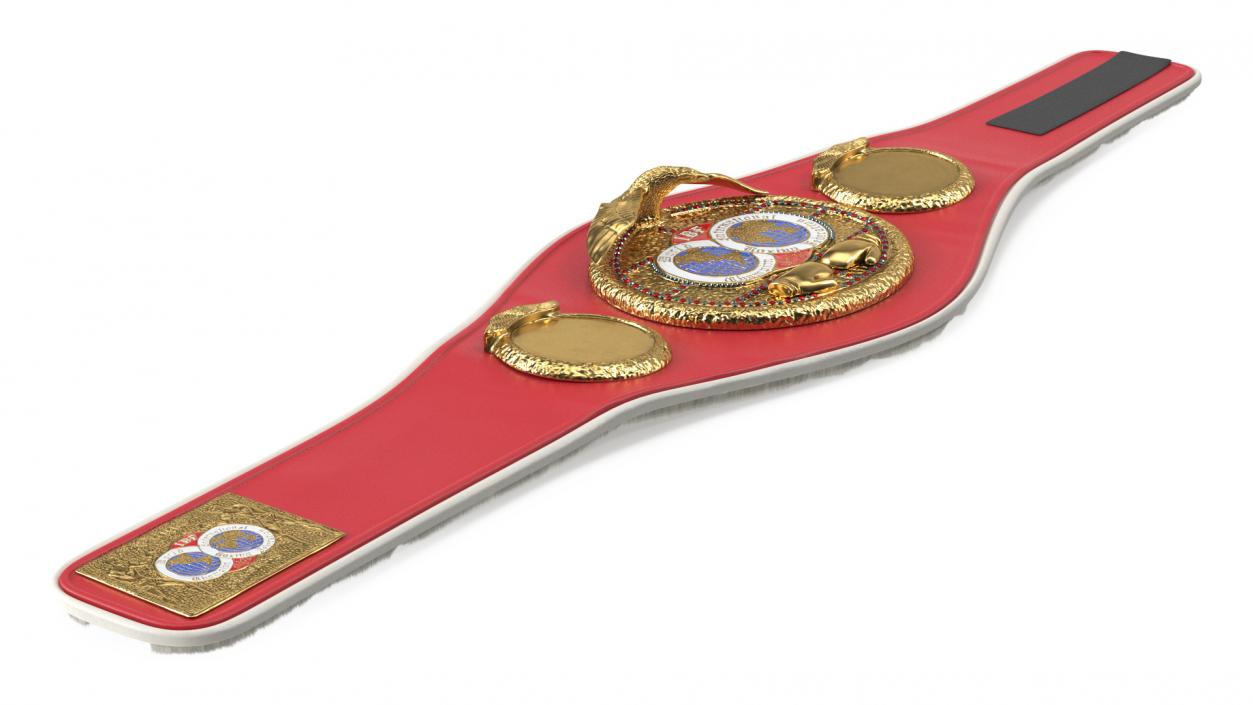 3D International Boxing Federation Belt whith Fur