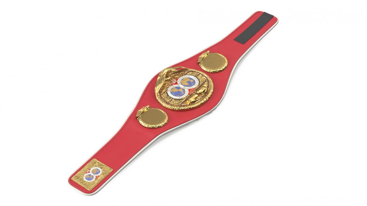 3D International Boxing Federation Belt whith Fur