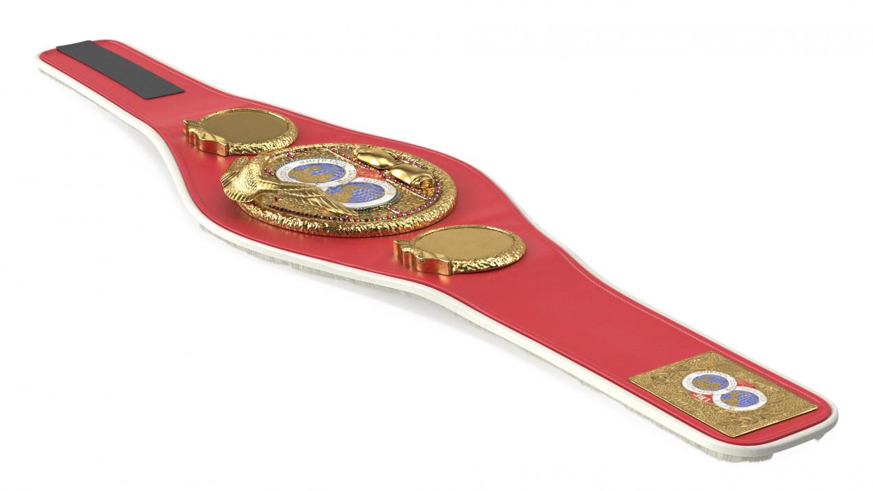 3D International Boxing Federation Belt whith Fur