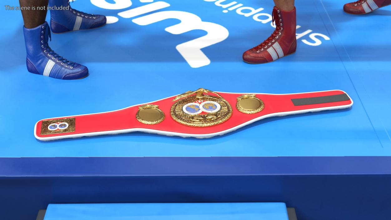 3D International Boxing Federation Belt whith Fur