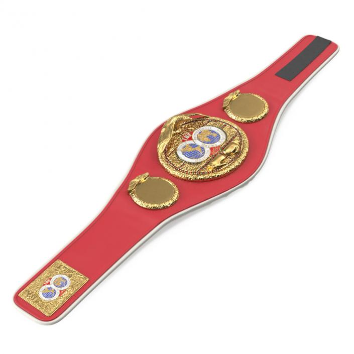 3D International Boxing Federation Belt whith Fur