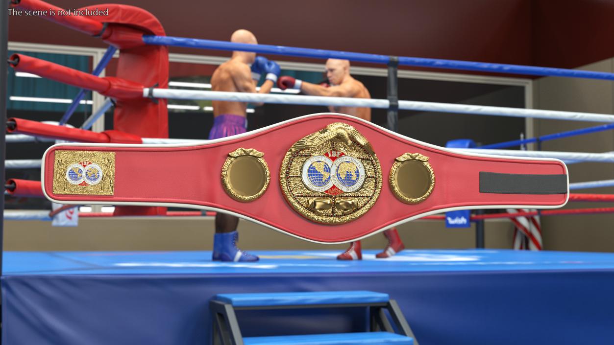 3D International Boxing Federation Belt whith Fur