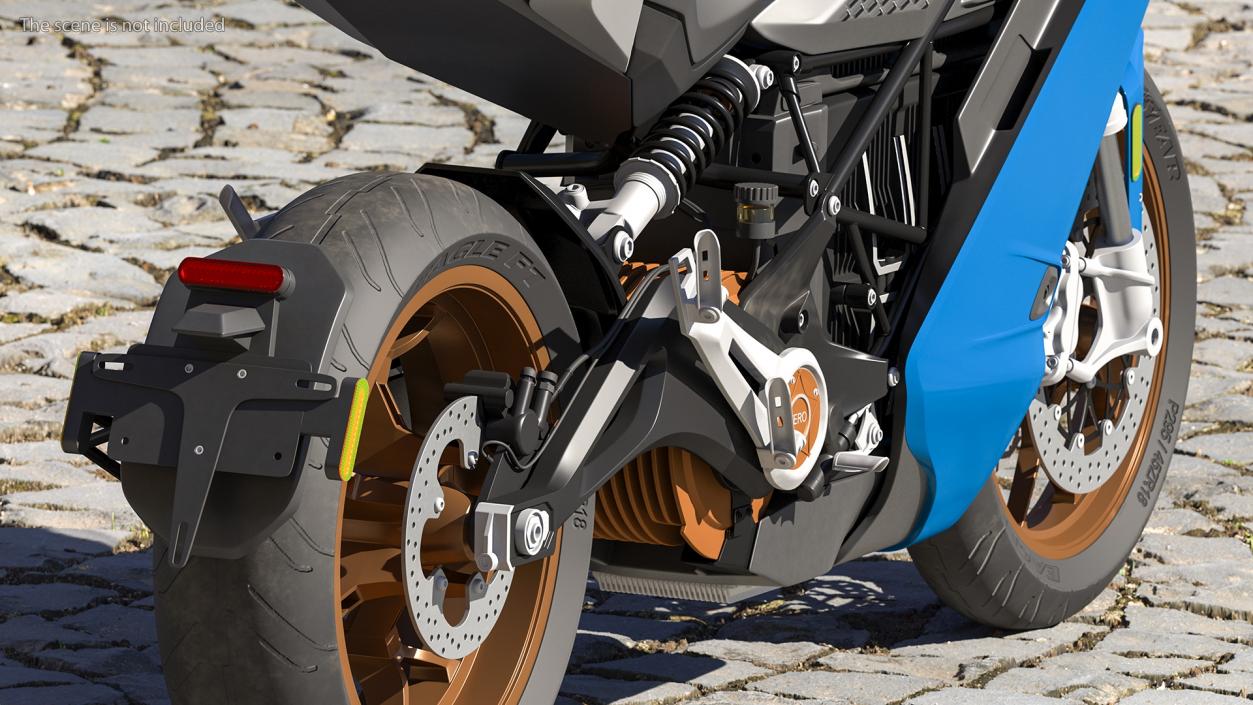 Zero SR S Electric Motorcycle 3D model