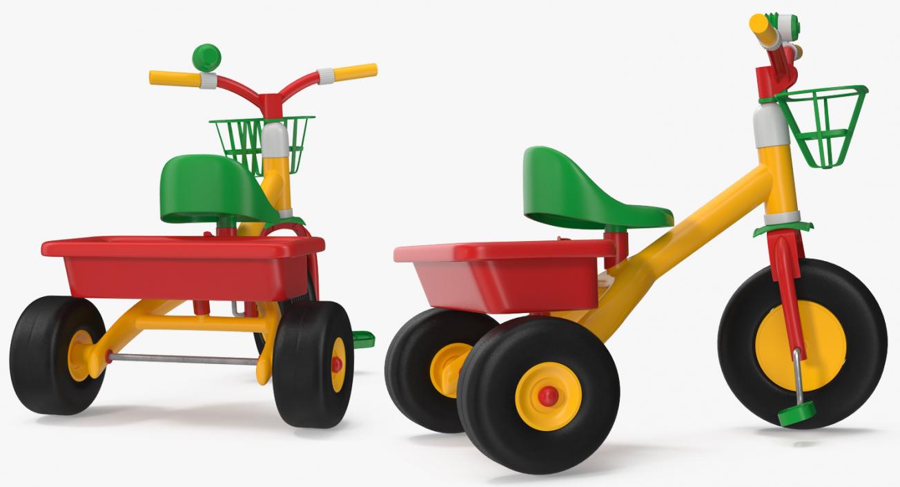 3D Child Trikes Collection model